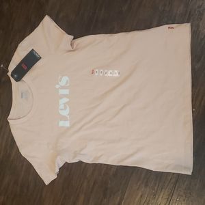 Levi's light pink peach color shirt